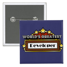 World's Greatest Developer Pinback Buttons