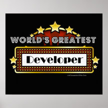 World's Greatest Developer Print