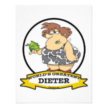 WORLDS GREATEST DIETER CARTOON PERSONALIZED INVITATION