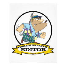 WORLDS GREATEST EDITOR CARTOON CUSTOM ANNOUNCEMENT