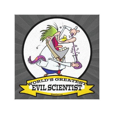 Cartoon Evil Scientist