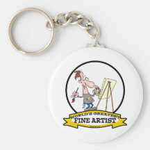 WORLDS GREATEST FINE ARTIST PAINTER CARTOON KEY CHAINS