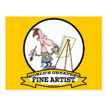 WORLDS GREATEST FINE ARTIST PAINTER CARTOON POSTCARDS