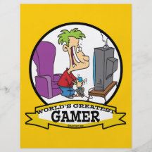 WORLDS GREATEST GAMER II CARTOON FLYER