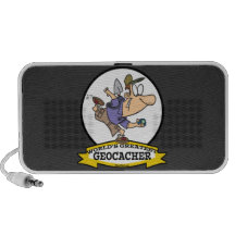 WORLDS GREATEST GEOCACHER MEN CARTOON MP3 SPEAKER