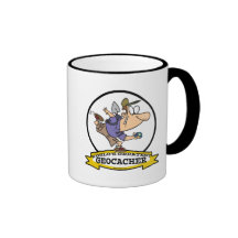 WORLDS GREATEST GEOCACHER MEN CARTOON MUGS