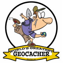 WORLDS GREATEST GEOCACHER MEN CARTOON PHOTO CUTOUTS