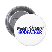 Worlds Greatest Godfather Blue Black Pins