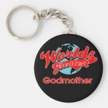 World's Greatest Godmother Key Chain