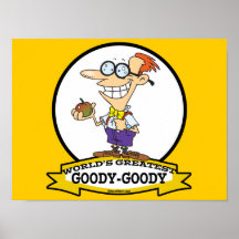 WORLDS GREATEST GOODY GOODY CARTOON PRINT