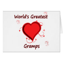 World's Greatest gramps Greeting Card