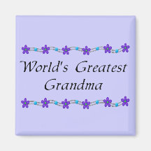 World's Greatest Grandma Refrigerator Magnets