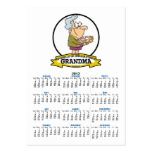 WORLDS GREATEST GRANDMA WOMEN CARTOON BUSINESS CARD TEMPLATES