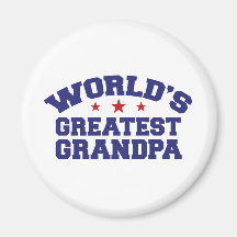 World's Greatest Grandpa Fridge Magnet