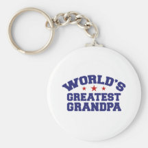 World's Greatest Grandpa Keychains