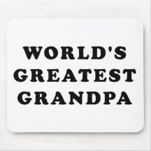 World's Greatest Grandpa Mousepads