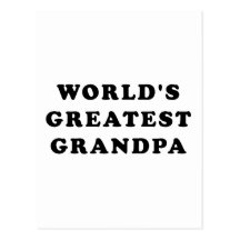 World's Greatest Grandpa Postcard