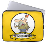 WORLDS GREATEST GRUMPY FOREMAN MEN CARTOON LAPTOP SLEEVES
