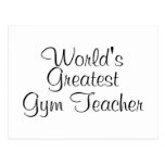 Worlds Greatest Gym Teacher Postcard