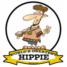 WORLDS GREATEST HIPPIE MEN CARTOON ACRYLIC CUT OUTS
