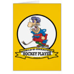 WORLDS GREATEST HOCKEY PLAYER MEN CARTOON CARDS
