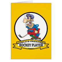 WORLDS GREATEST HOCKEY PLAYER MEN CARTOON CARDS