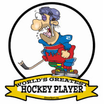 WORLDS GREATEST HOCKEY PLAYER MEN CARTOON PHOTO CUTOUTS