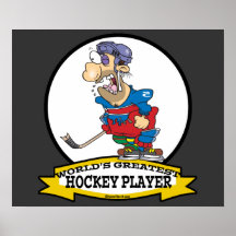 WORLDS GREATEST HOCKEY PLAYER MEN CARTOON POSTERS