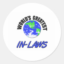 World's Greatest In-Laws Stickers