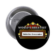 World's Greatest Interior Decorator Buttons