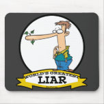 WORLDS GREATEST LIAR MALE CARTOON MOUSEPAD