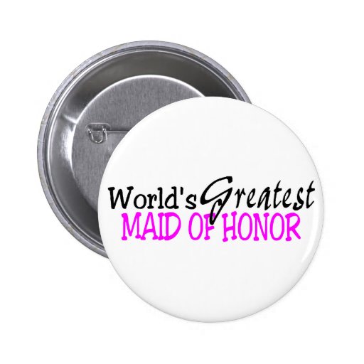 Worlds Greatest Maid Of Honour Pink Black
