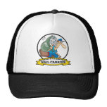 WORLDS GREATEST MAIL CARRIER MEN CARTOON TRUCKER HATS