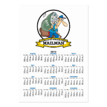 WORLDS GREATEST MAILMAN MEN CARTOON BUSINESS CARD TEMPLATES