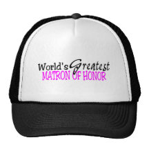 Worlds Greatest Matron Of Honour Mesh Hats