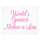 Worlds Greatest Mother In Law Invitation
