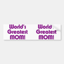 World's Greatest Mum Bumper Stickers