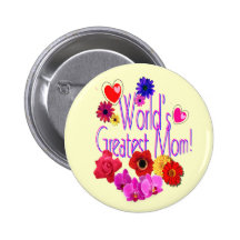 World's Greatest Mum! Button