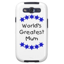 World's Greatest Mum (navy stars)