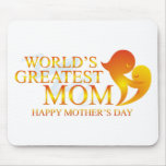 World's Greatest Mum T Shirts Mousemats