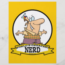 WORLDS GREATEST NERD II CARTOON FULL COLOUR FLYER