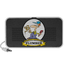WORLDS GREATEST PLUMBER II MEN CARTOON iPhone SPEAKER