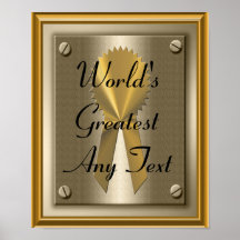 World's Greatest ? Poster Print Sign