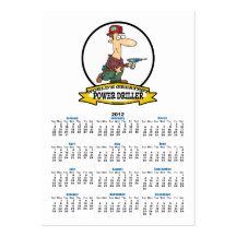 WORLDS GREATEST POWER DRILLER MEN CARTOON BUSINESS CARD TEMPLATE