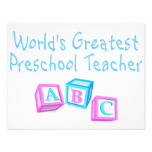 Worlds Greatest Preschool Teacher Invites