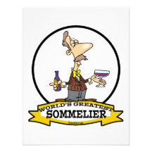 WORLDS GREATEST SOMMELIER CARTOON CUSTOM ANNOUNCEMENTS