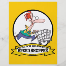 WORLDS GREATEST SPEED SHOPPER MEN CARTOON FLYERS