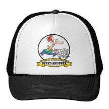 WORLDS GREATEST SPEED SHOPPER MEN CARTOON MESH HAT