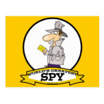 WORLDS GREATEST SPY MEN CARTOON POSTCARD