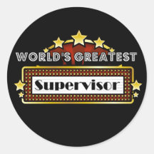 World's Greatest Supervisor Stickers